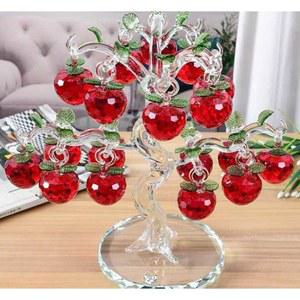 크리스탈 사과나무 장식품 돈나무 크리스탈인테리어 하트 레드 커플 인테리어소품 8개 컬러