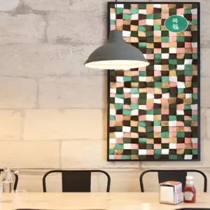 녹음실용 흡음 디퓨져 원목색 벽면 음향판 분산재 판