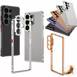 갤럭시 s26 울트라 플러스 특이한 메탈 카메라 보호 테두리 초 슬림 범퍼 케이스