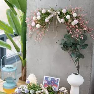 리스 장식 플라워 오브제 가렌더 조화 벽걸이 행잉 소품 인테리어 홈데코 화분 데코 주방 현관 거실 실내