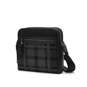 닥스 DAKS [톤턴] 블랙 헤리티지 체크패턴 남성 크로스백 정장 회사 캐주얼 여행 남자 블랙 검정 가방
