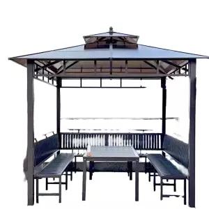 야외정자 가제보 테라스 바베큐 차양막 옥상그늘막