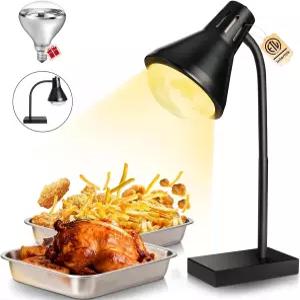 휴대용 음식 열 램프 [빠르고 균일한 난방] [콤팩트 디자인] 상업용 250W 파티용 보온 뷔페 레스토랑 주방