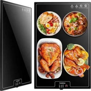 음식용 보온 매트(L 22 x14 ) 뷔페 파티 및 일상 사용용 트레이 온도 조절 식품 워머 전면 따뜻한 강화