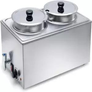 SYBO 푸드 워머 스팀 테이블 청소하기 쉬운 케이터링 및 레스토랑 ETL용 상업용 등급 스테인리스 베인 마리