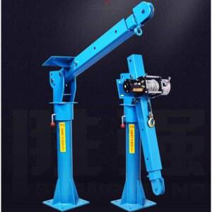 화물차 1톤 크레인 미니 12m 500kg 화물 단일선반 도르래 접이식 체인 좌우이동