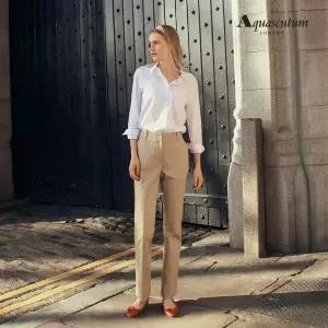 [아쿠아스큐텀] 코튼 슬림핏 텐션팬츠