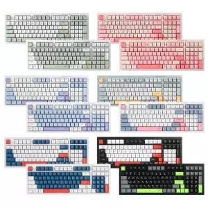 지클릭커 WK50 무소음 무선키보드 저소음 멀티페어링 유무선 게이밍 블루투스 키보드 98키