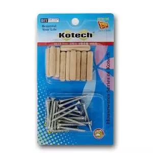 코텍 나무칼블럭세트 K981 3.8cm T2 피스못 체결용품 피스못 체결용품