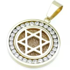 11416650 남자 목걸이 심플 가벼운 캐주얼 실버원 육각별 지르코니아 펜던트 탑 남성용 c5 금 코인형 다윗