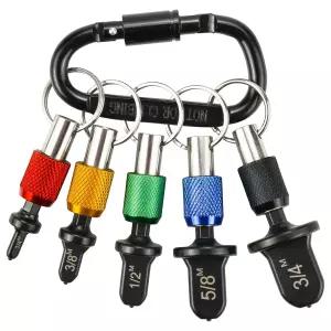 린시다 구리 플레어링 공구 드릴 비트 세트 블랙 소프트 튜브 익스팬더 카본 스틸 홀더 No.8 플랫 카라비너