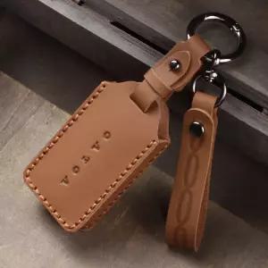 자동차 가죽 스마트키 커버 볼보 EX30 리모컨 키홀더 고급 인테리어 차량용