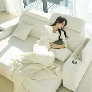 [마루이] 프롬 타이보텍스 패브릭 리클라이너 모션 슬라이드 무빙 3인용 쇼파