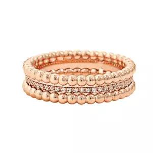 [비앤비골드] 14K 골드볼 가드링 큐빅 반지 DMR37718