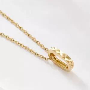 [비앤비골드] 14K 골드 컷팅 오벌 펜던트 JAP41865