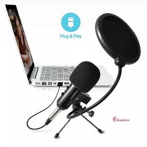 마이크 USB 콘덴서마이크 스튜디오 에코 노래 방송용 유튜버 유튜브 녹음용 유선 유튜브용 보컬def308