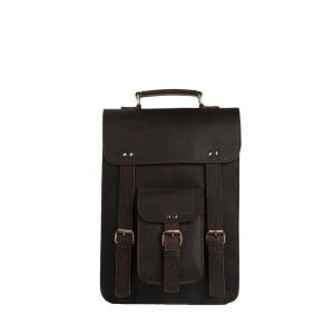 빈티지 가죽 사첼 백팩 핸드메이드 브라운 노트북 & 오피스 가방 남녀공용 13인치 메신저백