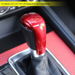 자동차 기어 시프트 노브 헤드 핸들 커버 트림 스티커 For Mazda 2 3 6 BM GJ Demio CX3 CX5 CX8 CX9 Axela