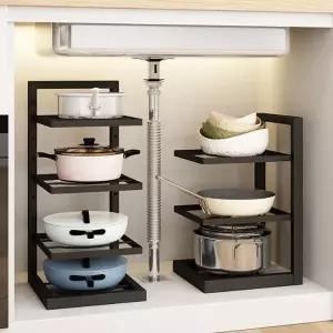 싱크대정리 접시정리선반 하부장수납선반 수납