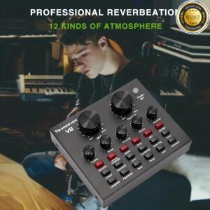 크로스보더 핫 스타일 V8 사운드카드 방송 장비 세트 컴퓨터 전화 트릴 게임 호스트 특수 마이크