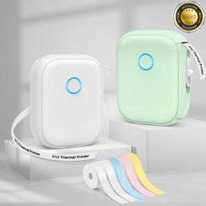 미니 라벨 프린터 Marklife P12 휴대용 열전사 무선(커터 포함) 메이커 또는 5PK와 유사 계속