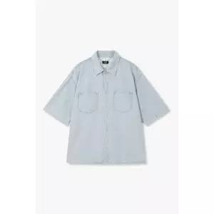 [TOMBOY MEN](대전신세계)[MEN] 스트라이프 데님 숏슬리브 셔츠(91M6221224AR)