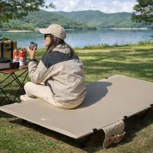 2인용캠핑침대 야전침대 더블사이즈 안정지지 캠핑용