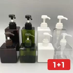 디스펜서 샤워 보틀 사각 손세정제 욕실 펌프 용기 리필