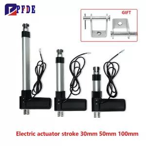 리니어모터 전동실린더 전기  선형 액추에이터 500N6000N 힘 브래킷 IP54 방수 - 창 오프너용 고하중