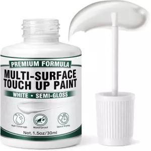화이트 터치업 페인트 펜 - 캐비닛 가구 벽 문 금속 목재 및 에나멜 가전제품 스크래치 수리용 멀티 표면