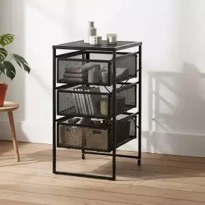 LENNART 렌나르트 서랍 유닛 철제 서랍장 정리함 블랙 805.833.86