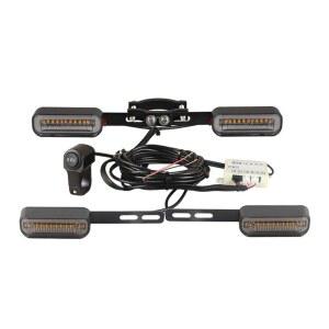 전기자전거 방향지시등 스쿠터 후미등 12 60v 깜박이 검은색 LED 깜빡이 무선 플래시