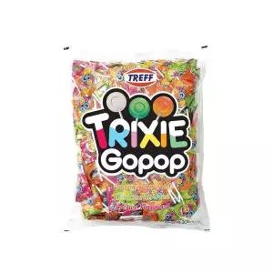 트레프 O3N9E7R1 트릭시 고팝 플랫 롤리팝 2kg 대용량 캔디 막대사탕