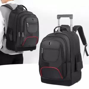 바퀴달린백팩 비즈니스 끄는 트롤리 가방 대용량 바퀴 기내용 캐리어배낭 배낭 롤링 배낭겸용 여행 여행용 