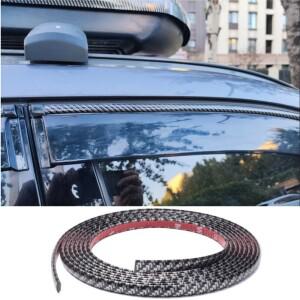 자동차 스티커 탄소 섬유 창 가장자리 보호 트림 오토바이자동차 스타일링 장식 바디 안티 스크래치 스트립