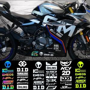 반사 오토바이 스티커 레이싱 탱크 헬멧 데칼 for YAMAHA MT07 R1 R3 Kawasaki Z900 BMW S1000rr накл