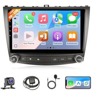 렉서스 IS250 IS300 IS350 2006-2012용 리드팬 업그레이드 카 라디오, 10.1인치 안드로이드 11 터치스크린 스테레오, 무선 카플레이 오토 GPS 내비게이션 / 백업 카메라 블루투스 FM SWC