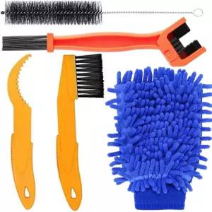 제미스 자전거 청소 브러시 키트 체인 클리너 오토바이 액세서리 산악 도로 및 오토바이용 멀티