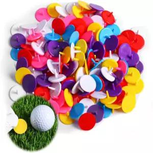 골프공 마커 플라스틱 벌크 값 60 120 팩 25mm 0.98 라운드 위치 멀티컬러 골프 마크 액세서리 세트 남성