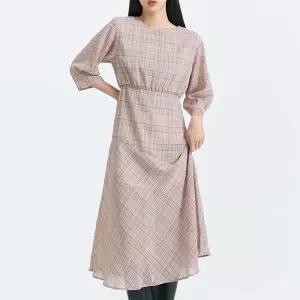 [미쏘] 체크 롱 원피스 (MIWOWB943B-T)