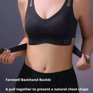 전기 유방 마사지기 뒤쪽 미용 수집 부드러운 가슴 조절 가능한 마사지 속옷 브라 리모컨