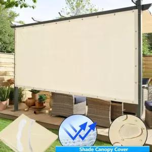 4x5M/3x4/3/2M 방수 야외 정사각형/직사각형 정원 파티오 자외선 차단 파티 캐노피 수영장 캠핑 차양막