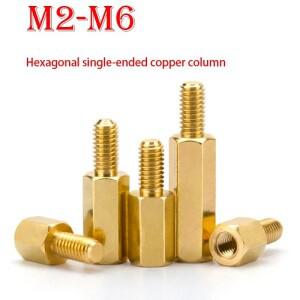황동 마더보드 스탠드오프 PCB 지지대 기둥 육각 나사 보드 스터드 브래킷 랙 스페이서 볼트 M2 M2.5 M3 M4