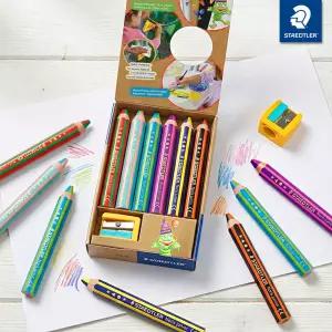 스테들러 노리스 주니어 어린이 점보색연필 6색 세트 1402 C6