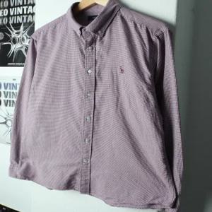 (XL)헤지스 셔츠 남방 패턴 레드 아메카지96