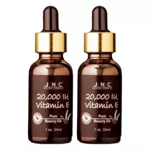 보습관리 JNC 20 000 IU 비타민E 퓨어 뷰티 오일, 30ml, 2개