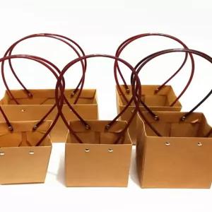 꽃집 선물포장 투명 다용도 화분 패키지 쇼핑백 크라프트 손잡이