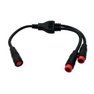 M8 Y 스플리터 전기 자전거 케이블 M-8 1 여성에서 2 남성 3 4 5 6 핀 플러그 - BBS01/BS02/BSHD 시프트