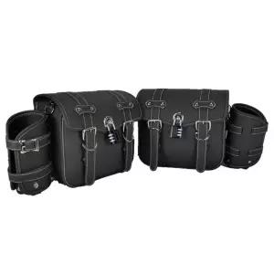 바이크 가죽 가방 라이더 사이드 수납 걸이백