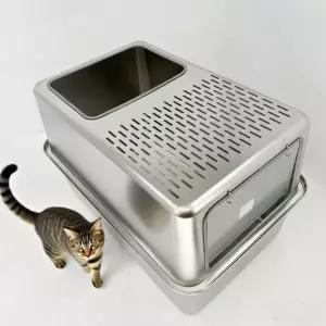 세균걱정없는 스텐 스테인리스 고양이 화장실 방수 후드 하우스 사막화방지